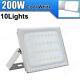 10X 200W LED Flood Light Cool White Outdoor Arena Garden Yard Sports Fields Lamp