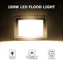 10x 100W LED Flood Light PIR Motion Sensor Outdoor Yard Security Lamp Spotlight