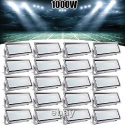 20Pack 1000W LED Flood Lights Outdoor Waterproof Bright Stadium Square Wall Lamp