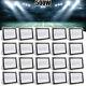 20Pack 500W LED Flood Lights Outdoor Waterproof Bright Stadium Square Wall Light