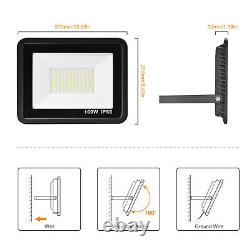 20X 100W LED Flood Light Cool White Outdoor Security Work Lamp Spot Floodlight