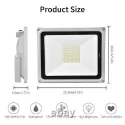 20X 100W LED Flood Light Outdoor Waterproof Garden Security Lamp Cool White