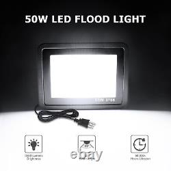 20X 50W LED Flood Light Cool White Exterior Spotlight Garden Yard Lamp US Plug