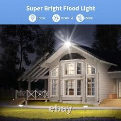 20 Pack 100W Watt Led Flood Light Outdoor Security Garden Yard Spotlight Lamp