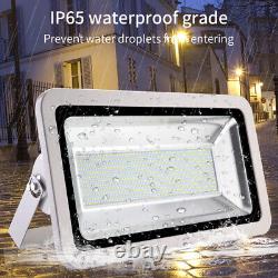2PACK 800W LED Flood Light Cool White Super Bright Waterproof Outdoor Security