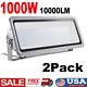 2Pack 1000W LED Flood Light Cool White SuperBright Waterproof Outdoor Security