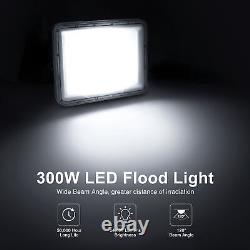 300W LED Flood Light Garden Lamp Outdoor Yard Security Lamp Cool White 110V US