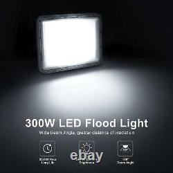 8X 300W LED Flood Light Garden Lamp Outdoor Yard Security Lighting Cool White