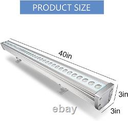 ATCD 144W RGBW LED Wall Washer Light, Color Changing, Linear Light Bar with RF R