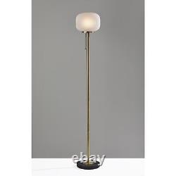Adesso Hazel Antique Brass Floor Lamp Brass