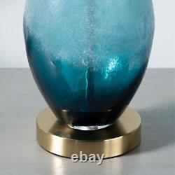 Jasmin Turquoise Glass 31H Table Lamp 31H x 15Rnd Teal Blue 31H x 15Rnd