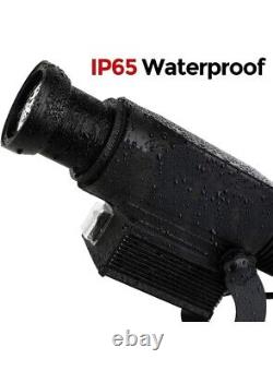 LED Logo GOBO 15W Rotating Projector Outdoor IP65 Waterproof with Remote and DJ