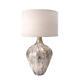 NuLOOM Table Lamps 17 x 30 1 Light LED Incandescent with Linen Shade in White