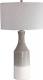 Savin Gray and Ivory Ceramic Lamp 17W x 17D x 31H, Glossy Warm Glaze