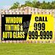 WINDOW TINTING AND AUTO GLASS Advertising Vinyl Banner Flag Sign Many Sizes