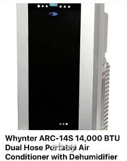 Whynter 14,000 BTU Dual Hose Portable Air Conditioner Dehumidifier PICKUP ONLY